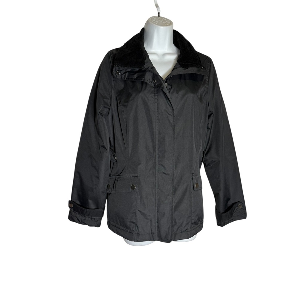 Weatherproof Jacket Size Medium Black Fleece Lined‎ Quilted Padded Jacket 🖤🖤